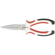 Длинногубцы прямые WHite Nickel, 160 мм, никелированные, трехкомпонентные рукоятки Matrix 17188