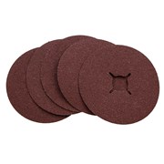 Круги фибровые 5 шт, Р 60, 115 х 22 mm Matrix 73903