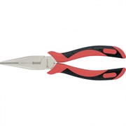 Длинногубцы прямые Grand, 200 мм, никелированные, двухкомпонентные рукоятки Matrix 17138