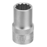 Головка торцевая, 13 мм, двенадцатигранная, CrV, под квадрат 1/2, хромированная Stels 13657