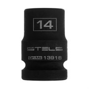 Головка ударная шестигранная, 14 мм, 1/2, CrMo Stels 13918