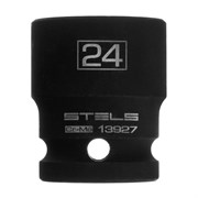 Головка ударная шестигранная, 24 мм, 1/2, CrMo Stels 13927