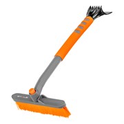 Щетка-сметка для снега со скребком, поворотная голова, 510 мм Stels 55305