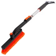 Щетка-сметка для снега со скребком телескопическая, поворотная голова, 690-910 мм Stels 55307