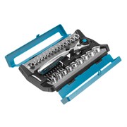 Набор торцевых головок, трещотка 120 зубьев, 1/2", 1/4", CrV, 41 предмет Gross 14143