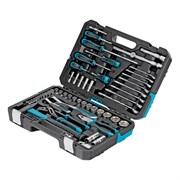 Набор инструментов, 1/4", 1/2", CrV, 120 зубьев, 76 предметов Gross 14156