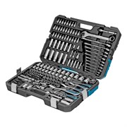 Набор инструментов, 1/2", 3/8", 1/4", CrV, 120 зубьев, 216 предметов Gross 14157