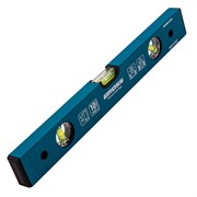 Уровень алюминиевый усиленный, 400 мм, 3 глазка Gross 33624