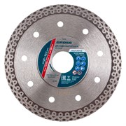 Диск алмазный, 125 х 22.2 мм, тонкий, сплошной (Jaguar) мокрая резка Gross 73053