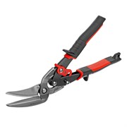 Ножницы по металлу "Piranha", 270 мм, прямой и левый проходной рез, сталь СrMo, двухкомпонентные рукоятки Gross 78331