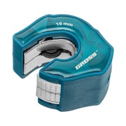 Труборез ладонный "Piranha", 16 мм, 1/2, автоматическая регулировка зажима трубы, трещотка с храповым механизмом, отверстие 1/4 Gross 78705