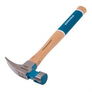 Молоток-гвоздодер, 680 г, угол 75, магнит, обрезиненная рукоятка AMERICAN HICKORY GROSS 10425