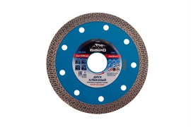 Диск алмазный, сплошной 115 х 22.2 мм, тонкий, сухая/мокрая резка Барс 73091
