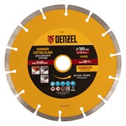 Диск алмазный, отрезной сегментный, 180 х 22.2 мм, сухая резка Denzel 73103