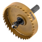 Коронка по металлу HSS, 65 мм, нитридтитановое покрытие Denzel 724121