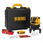 Лазерный уровень LX 05 Red, 20 м, 635 нм, аккумулятор Li 5200 mAh, резьба 5/8" Denzel 35071