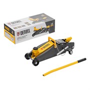 Домкрат гидравлический подкатной с фиксатором, 2,8 т, 135-385 мм Denzel 51155