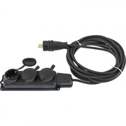 Удлинитель электрический силовой, 20 м, 3 х 1.5 мм, 16 А, тип УХЗ-16, Denzel 96026