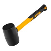Киянка резиновая, 16 oz, черная резина, фибергласовая рукоятка Denzel 7711185