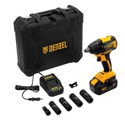 Гайковерт ударный аккумуляторный бесщет CIW-IB-300, Li-ion, 18В, 300Нм Denzel 26501