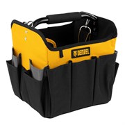 Переноска для инструмента, 260х240х300 мм, 22 кармана, наплечный ремень Denzel 90294