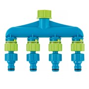 Разветвитель четырехканальный, пластиковый Palisad Luxe 66428