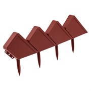 Бордюр "Кирпич", 13 х 300 см, терракот, Palisad 65040