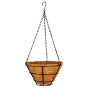 Кашпо подвесное с вкладышем из коковиты, конус D 25 см Palisad 69020