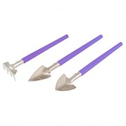 Набор по уходу за комнатными растениями, нержавеющая сталь, пластиковые рукоятки, 3 предмета, Palisad 63041