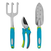 Набор садового инструмента с секатором, алюминиевый цельнолитой, 3 предмета, Luxe, Palisad 62901