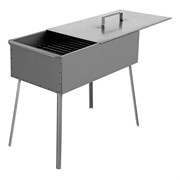 Коптильня двухъярусная 500 x 270 x 175 мм, 0.8 мм, с поддоном, на ножках, Camping Palisad 69527