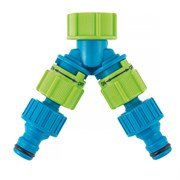 Разветвитель двухканальный, пластиковый Palisad Luxe 66427