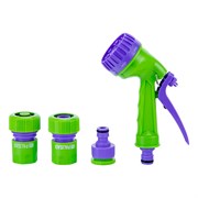 Набор для подключения шланга 3/4, пистолет 7 режимов полива, адаптер, 2 соединителя Palisad 65178