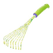 Грабли веерные 9 - зубые, 130 х 415 мм, стальные, пластиковая рукоятка, Flower Green, Palisad 620425