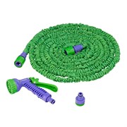Набор поливочный, усиленый растягивающийся шланг 15 м, 7 режимов пистолет, соединитель, адаптер Palisad 67546