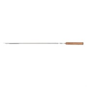 Шампур угловой, 750 x 12 x 2 мм, с цельной деревянной рукояткой, нержавеющая сталь, Camping Palisad 69672