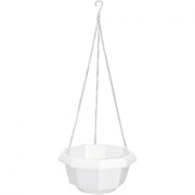 Кашпо подвесное, 200 х 140 мм, пластиковая корзина многогранная Palisad 69019