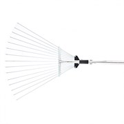 Веерные грабли Palisad 15-зубые, металлический черенок 61756