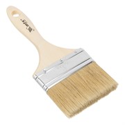 Кисть плоская "Евро" 4", натуральная щетина, деревянная ручка MTX 83057