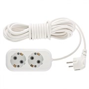 Удлинитель бытовой серия УХз-10, с заземлением, 5 м, 2 розетки, 10А Stern 95762