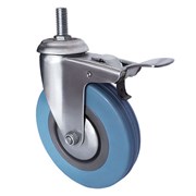 Колесо аппаратное поворотное с болтом и тормозом Longway SCtgb 42