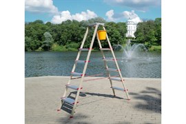 Лестница-стремянка двусторонняя Эйфель Парнас 130 - 205+1