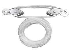 Полиспаст TOR 2-блочный г/п 200кг с канатом 20 м 1005956