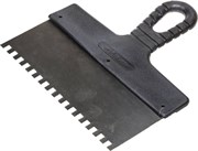 Зубчатый шпатель Stayer "MASTER" стальной 200мм 6х6 1007-20