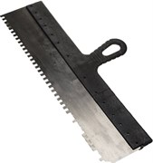 Зубчатый шпатель Stayer "MASTER" стальной 450мм 6х6 1007-45