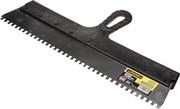 Зубчатый шпатель Stayer "PROFESSIONAL" нержавеющий 450мм 6х6 1009-45-06
