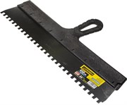 Зубчатый шпатель Stayer "PROFESSIONAL" нержавеющий 450мм 8х8 1009-45-08