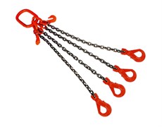 Строп цепной TOR 4СЦ г/п 11,2 т 10,0 м с укорачивающими и самозакрывающимися крюками, шт