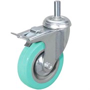 Колесо аппаратное поворотное SCtgb 93 75 мм с болтом и тормозом (N) 1039559