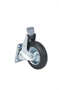 Колесо поворотное усиленное резина SRCB 63 160 мм с тормозом 1027197